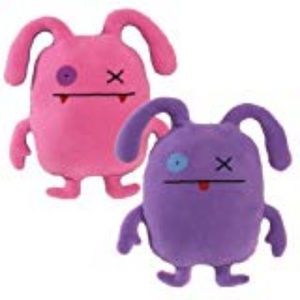 Uglydoll Double Trouble OX 14.25" Plush, Pink/Purp